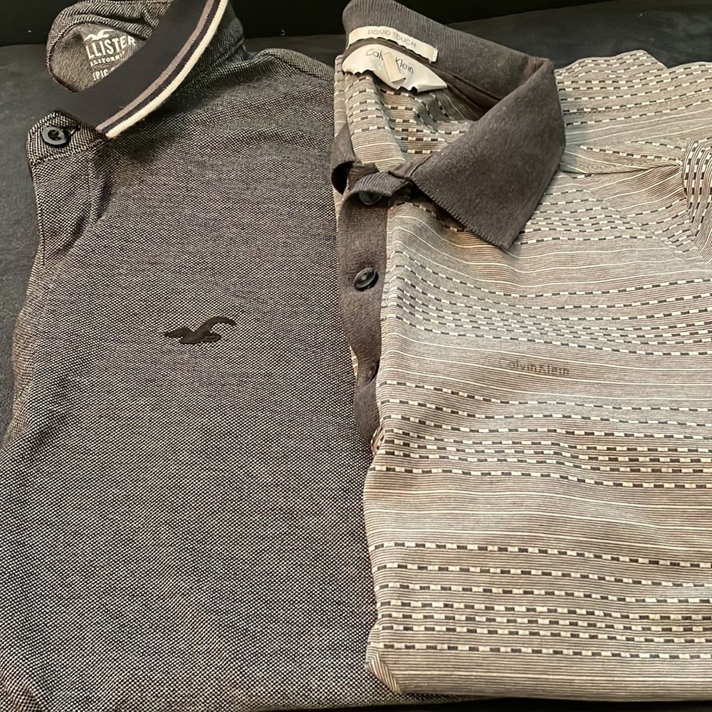 Pair of Size 2 Fitted Small Polo Shirts